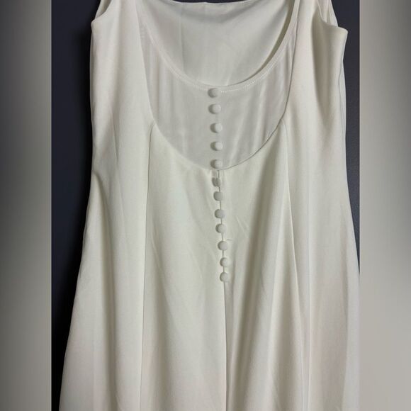 Lulus Blessed Romance White Sleeveless Button Back Mermaid Maxi Dress Large - Picture 7 of 14